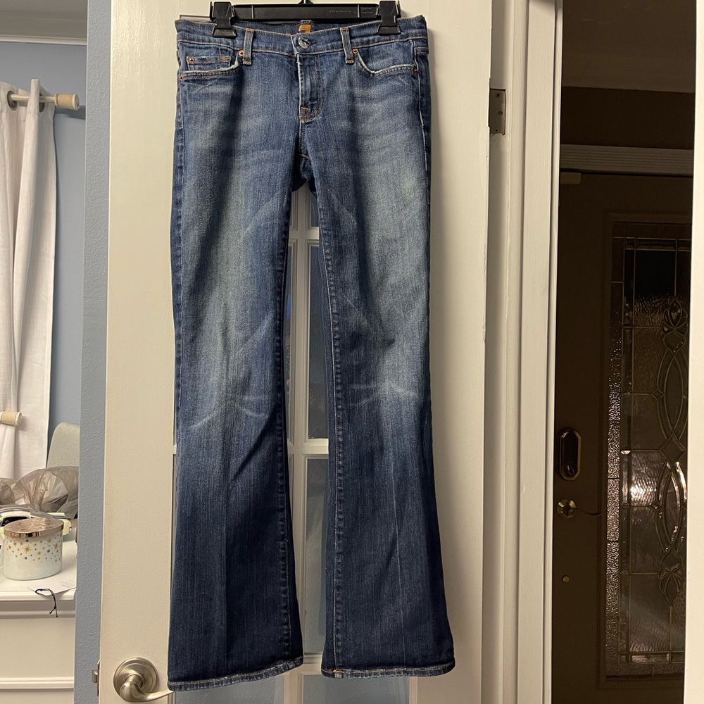 7 For All Mankind low rise bootcut/flare jeans